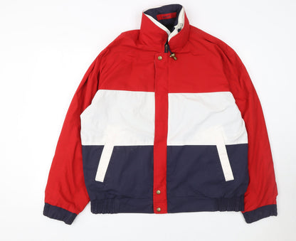 Additional front view of GANT Men's Multicoloured L Windbreaker Jacket Retro Style