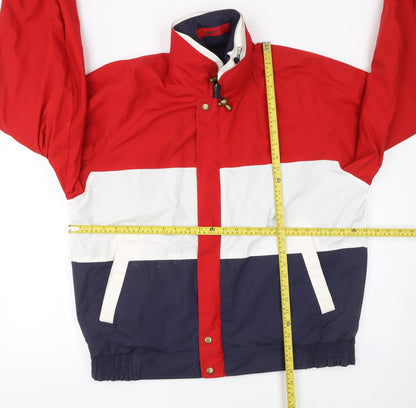 Back view of GANT Men's Multicoloured L Windbreaker Jacket Retro Style