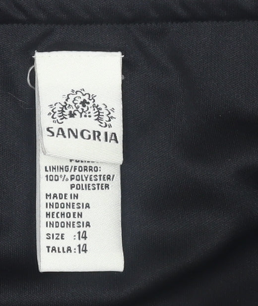 Sangria Women’s Black Size 14 Fit & Flare Chiffon Halter Dress