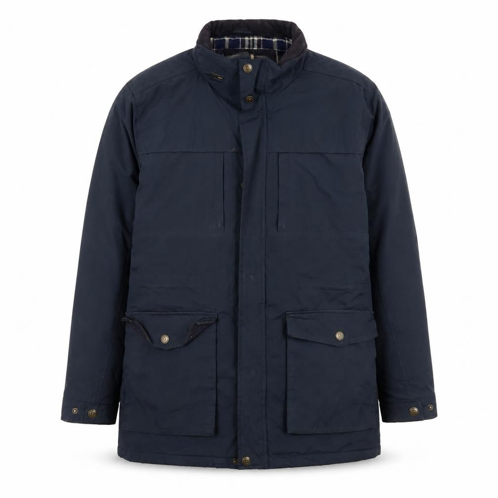 Arctic Storm Men’s Blue L Parka Jacket Polyester Lined Winter Coat