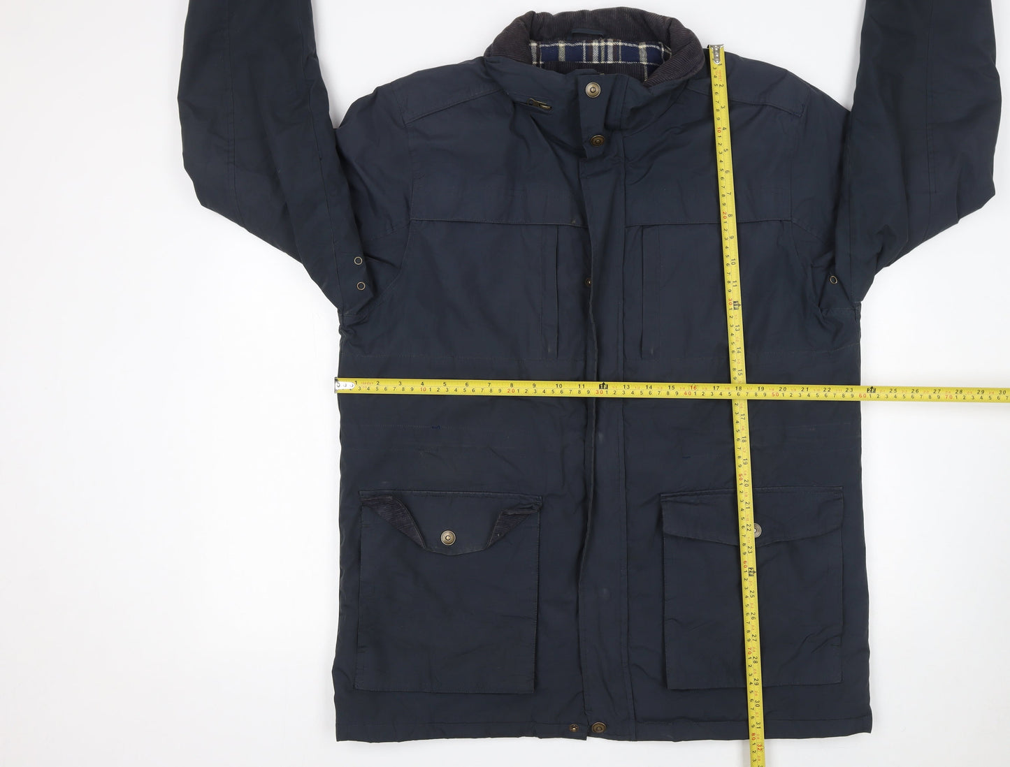 Arctic Storm Men’s Blue L Parka Jacket Polyester Lined Winter Coat