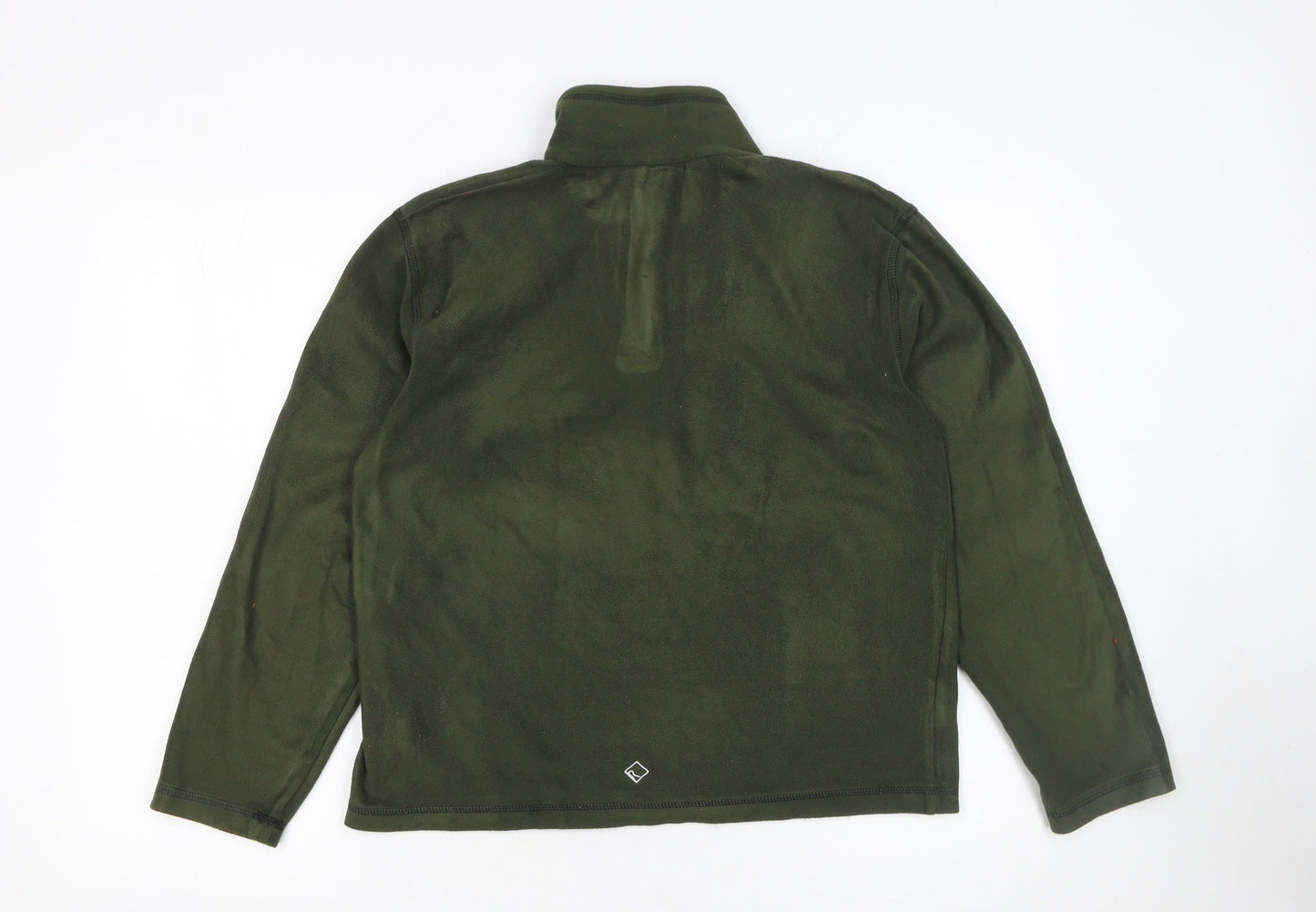 Regatta Men’s Green 1/4 Zip Fleece Sweatshirt Size S Outdoor Pullover