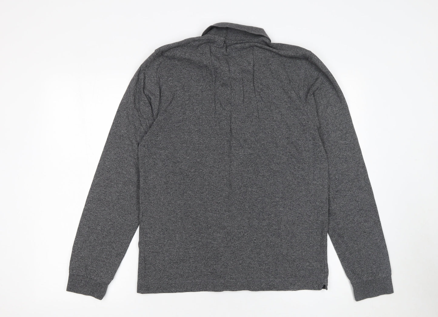Lacoste Sport Men's Grey Long Sleeve Slim Fit Polo Shirt Size M