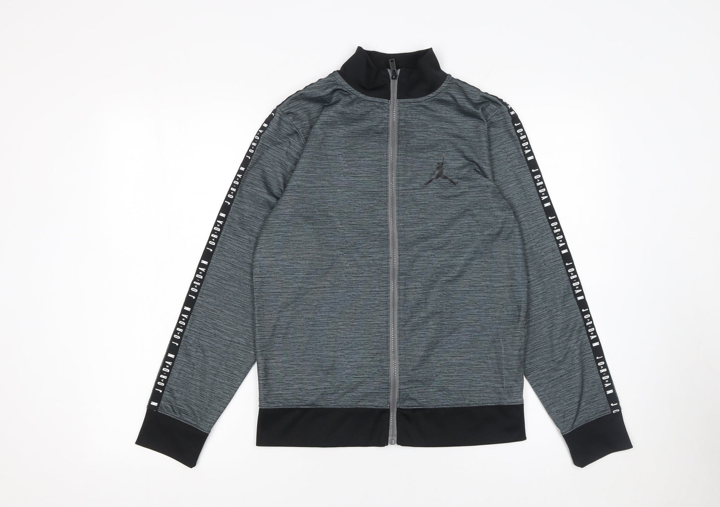 Jordan Boys Grey Track Jacket 12-13 Years Full Zip Lightweight Sportswear