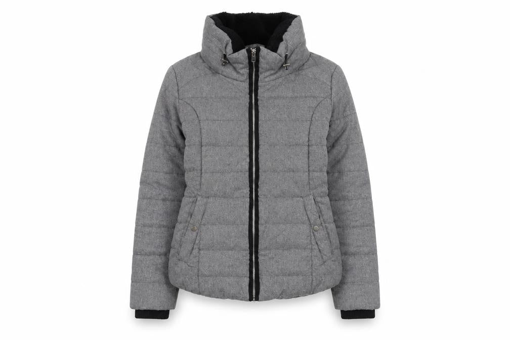Dorothy Perkins Women Grey Size 10 Puffer Jacket Winter Coat
