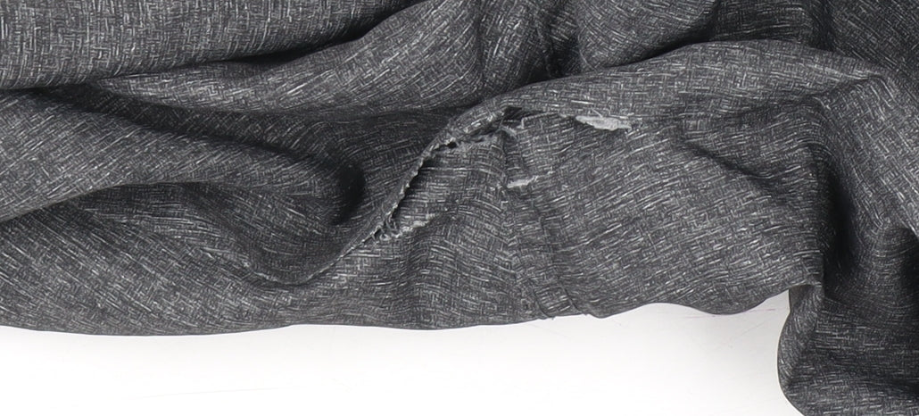 McKenzie Men’s Grey Full Zip Hoodie Size L with Check Design