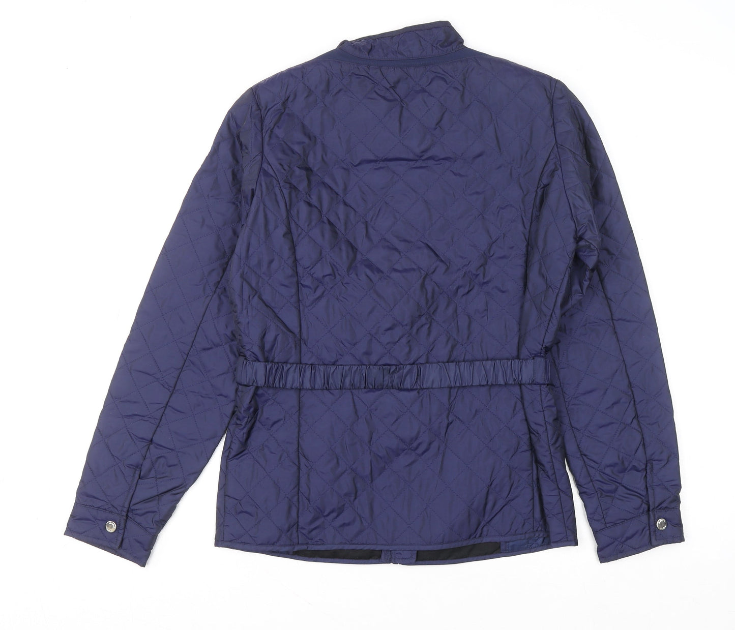 Geox Girls Blue Quilted Mid-Length Belted Jacket 14 Years