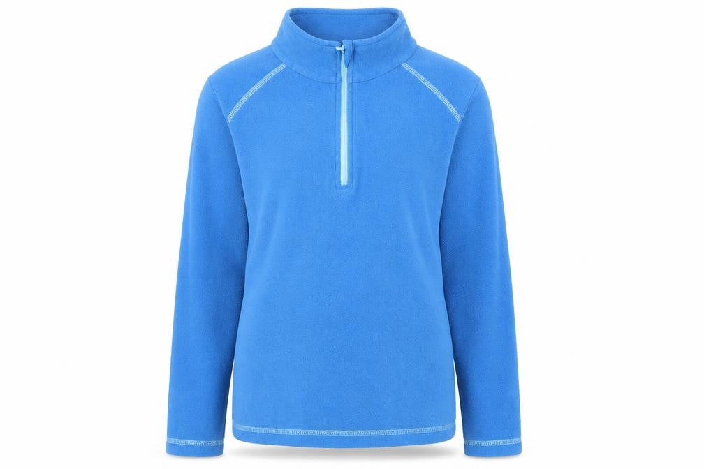 Crane Girls Blue Fleece 1/4 Zip Equestrian Sweatshirt 11-12 Years