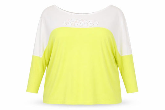 Laurèl Womens Multicoloured Size 12 Relaxed Boat Neck Jersey Top