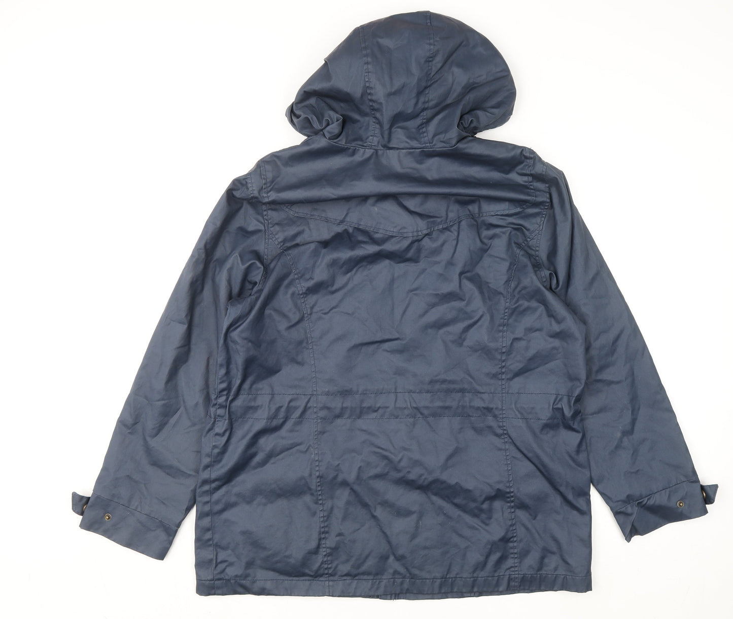Trespass Womens Blue Waterproof Hooded Cotton Parka Jacket Size M