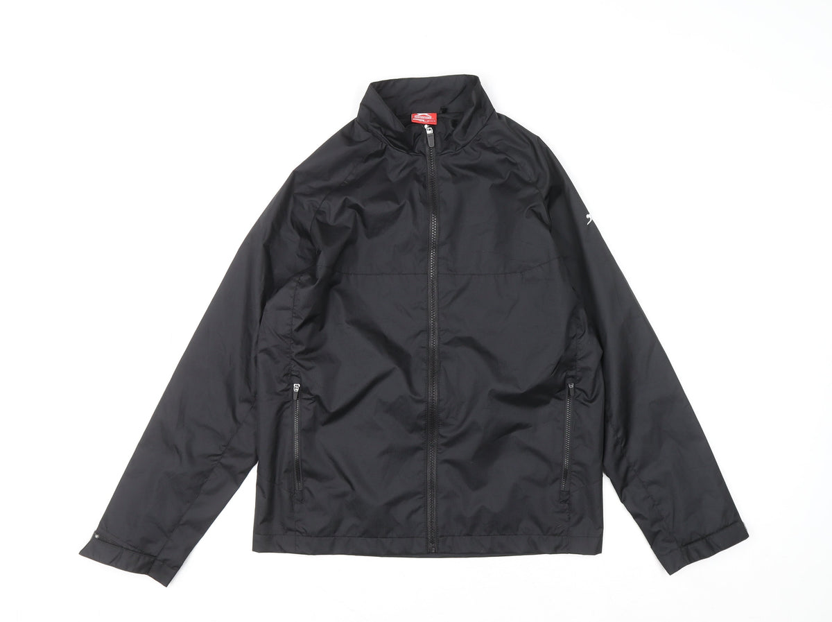 Slazenger Boys Black 13 Years Lightweight Windbreaker Jacket
