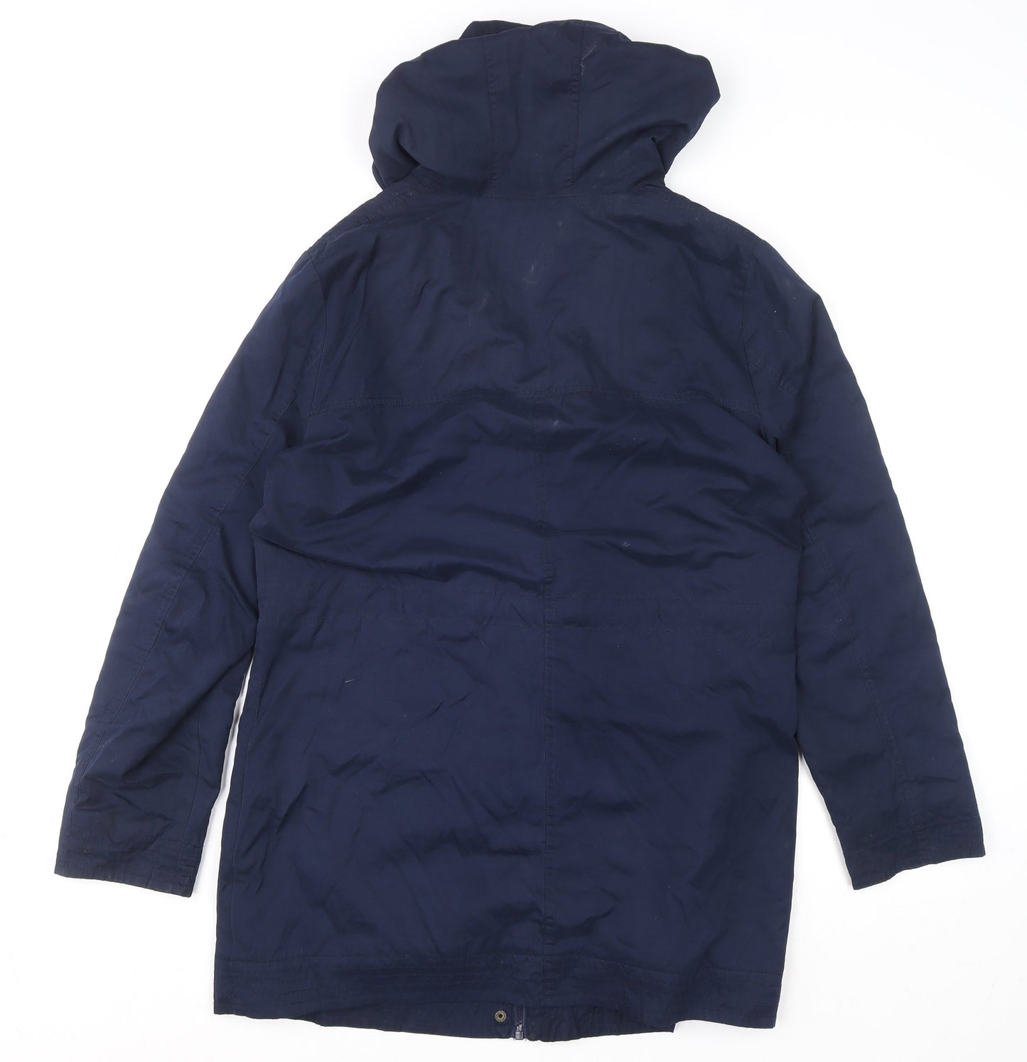 Debenhams The Collection Women's Blue Hooded Parka Coat Size 14