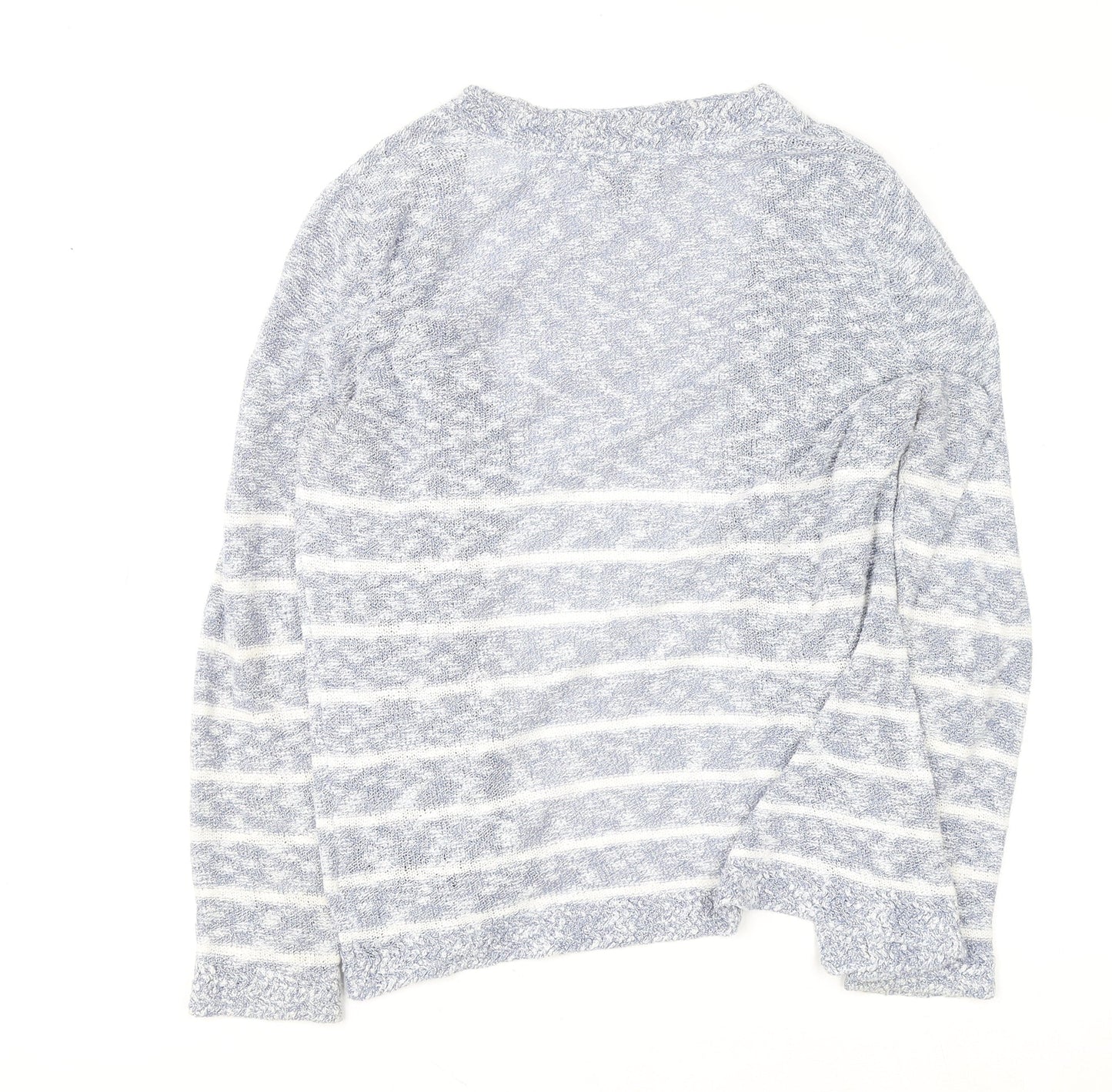 Marks & Spencer Per Una Women’s Blue Striped Knit Cardigan Size 14