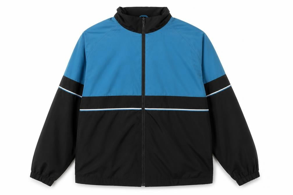 Classic Elements Men's Blue Black 2XL Track Jacket Polyester Colourblock
