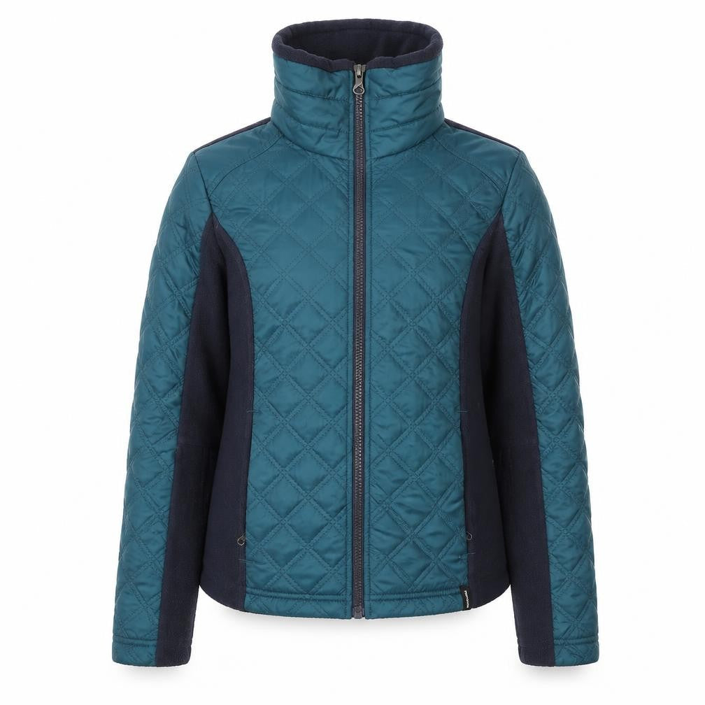 Fouganza Girls Blue Quilted Full Zip Fleece Riding Hoodie 10-11 Years
