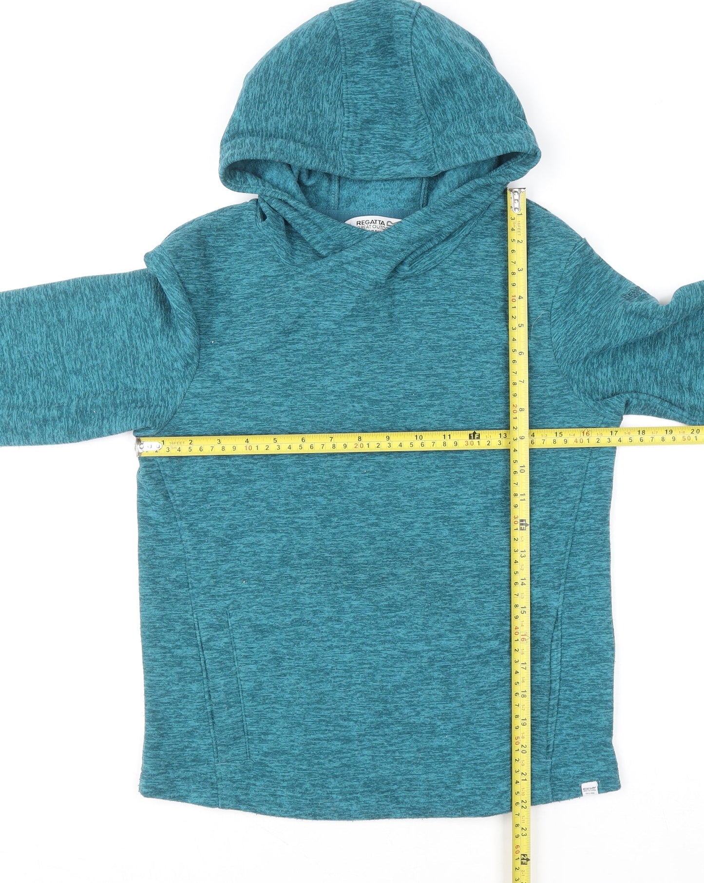 Regatta Girls Blue Pullover Hoodie 11-12 Years Fleece Outdoor Sweatshirt