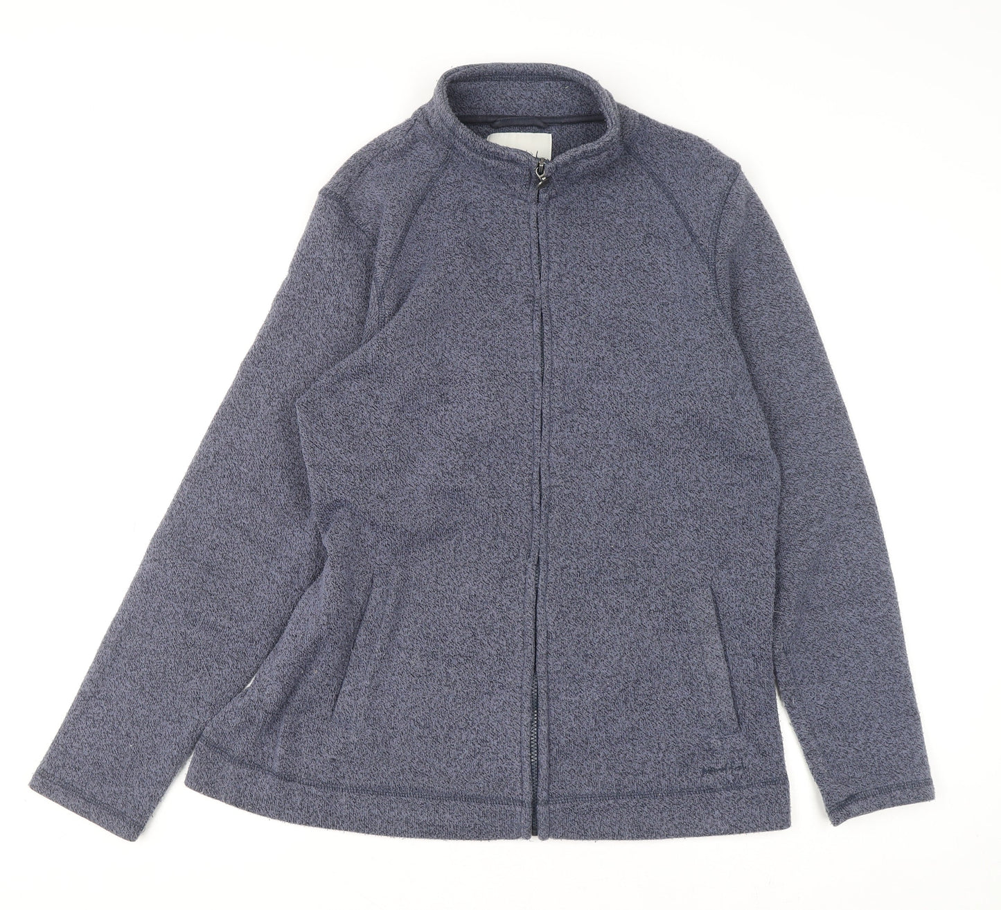 Weird Fish Womens Grey Size 16 Full Zip Fleece Jumper