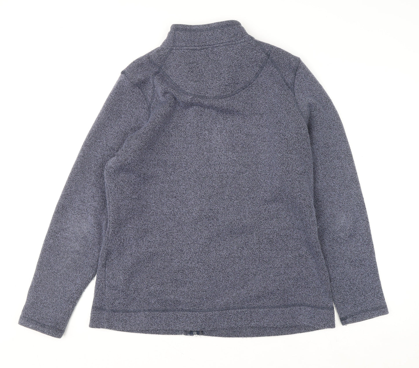 Weird Fish Womens Grey Size 16 Full Zip Fleece Jumper
