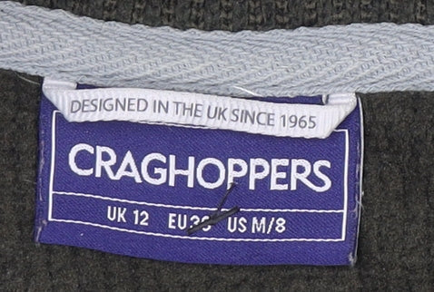 Craghoppers Women Green Fleece Henley Jumper UK 12