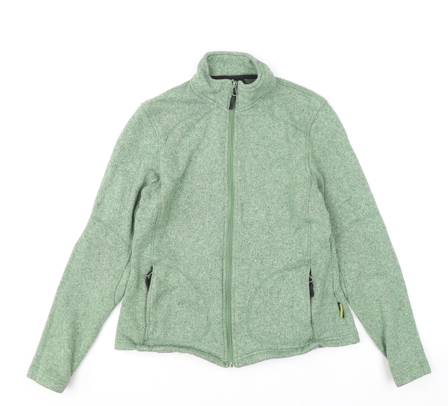 Trekmates Women's Green Full Zip Fleece Sweatshirt Size M