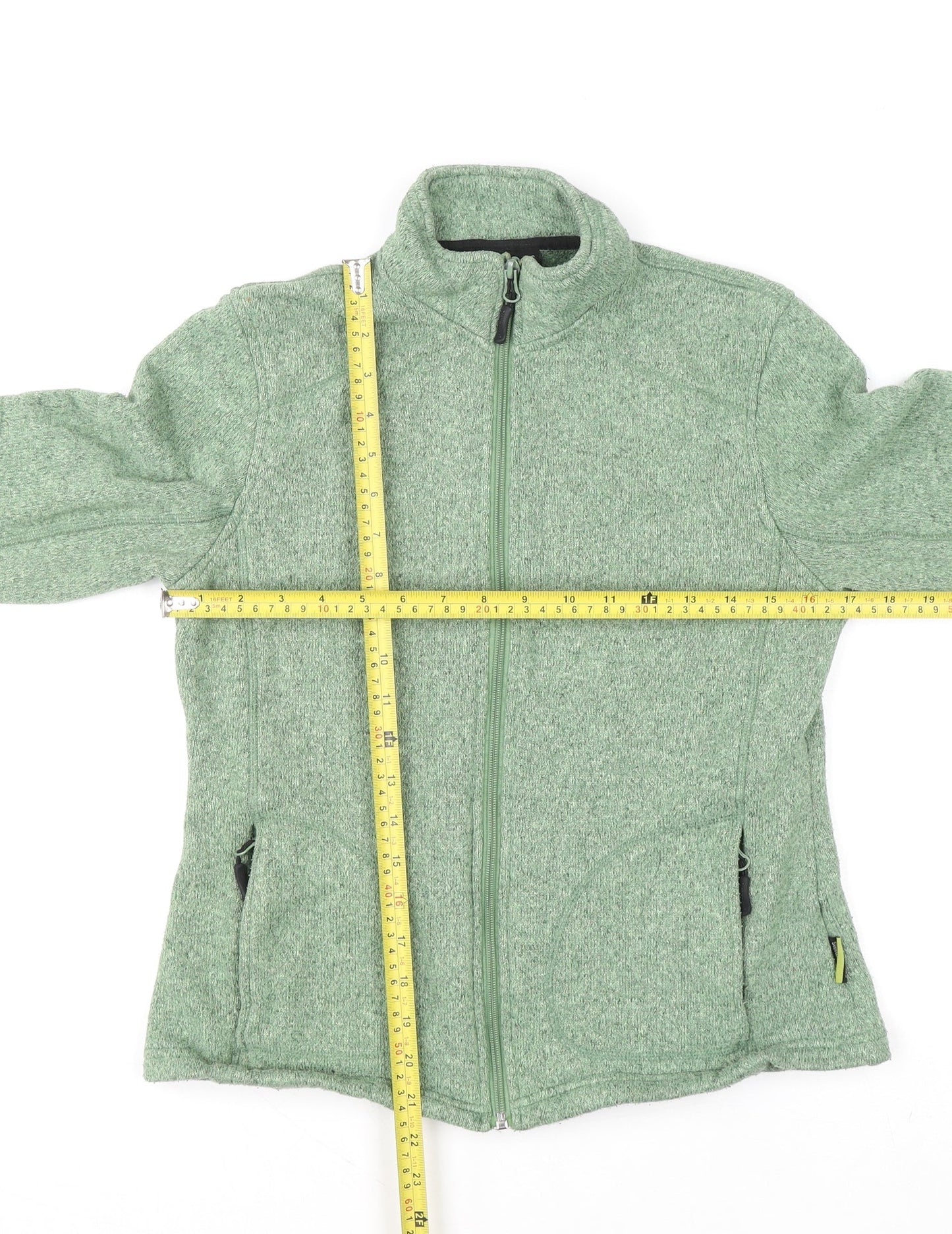 Trekmates Women's Green Full Zip Fleece Sweatshirt Size M