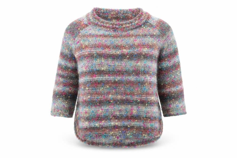 Marks & Spencer Women’s Multicoloured Mohair Acrylic Knit Jumper UK 14