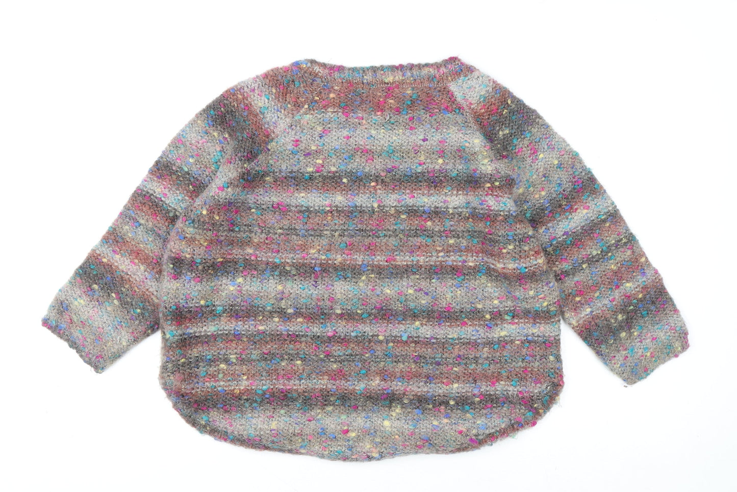 Marks and Spencer Women’s Multicoloured Mohair Acrylic Knit Jumper UK 14