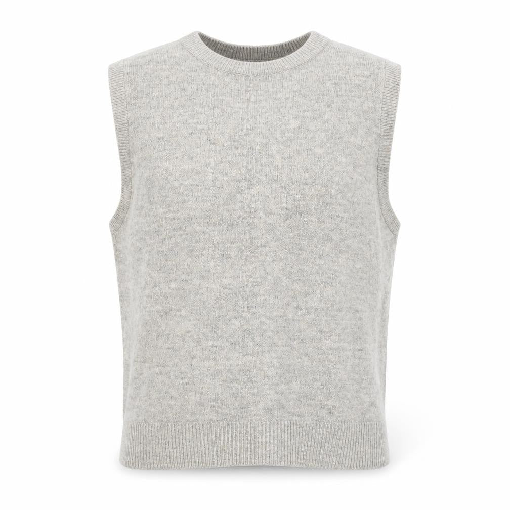 Next Mens Beige Cable-Knit Sleeveless Cardigan Vest XL