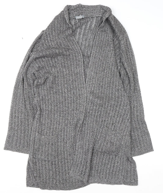 Marks and Spencer Women’s Grey L Chunky Knit Long Cardigan