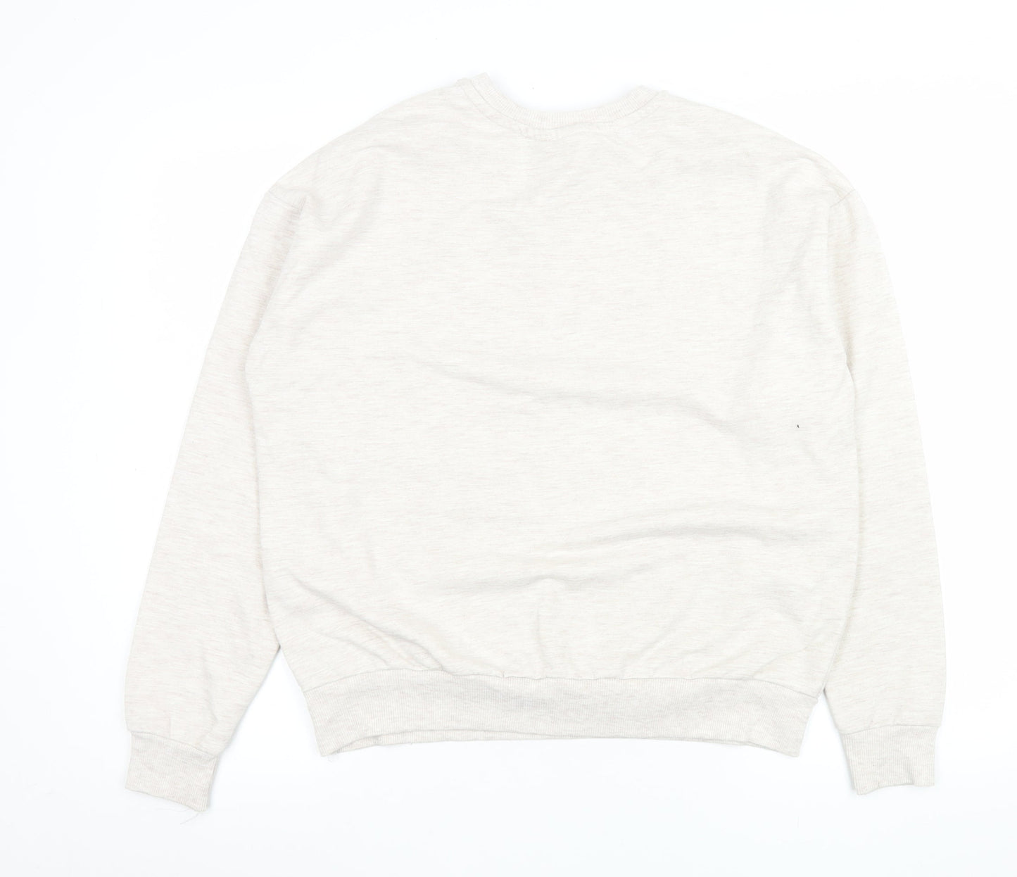Disney Women Beige Dumbo Crew Neck Pullover Sweatshirt Size S
