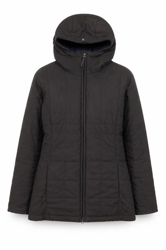 Columbia Women’s Brown Hooded Mid-Length Puffer Jacket M