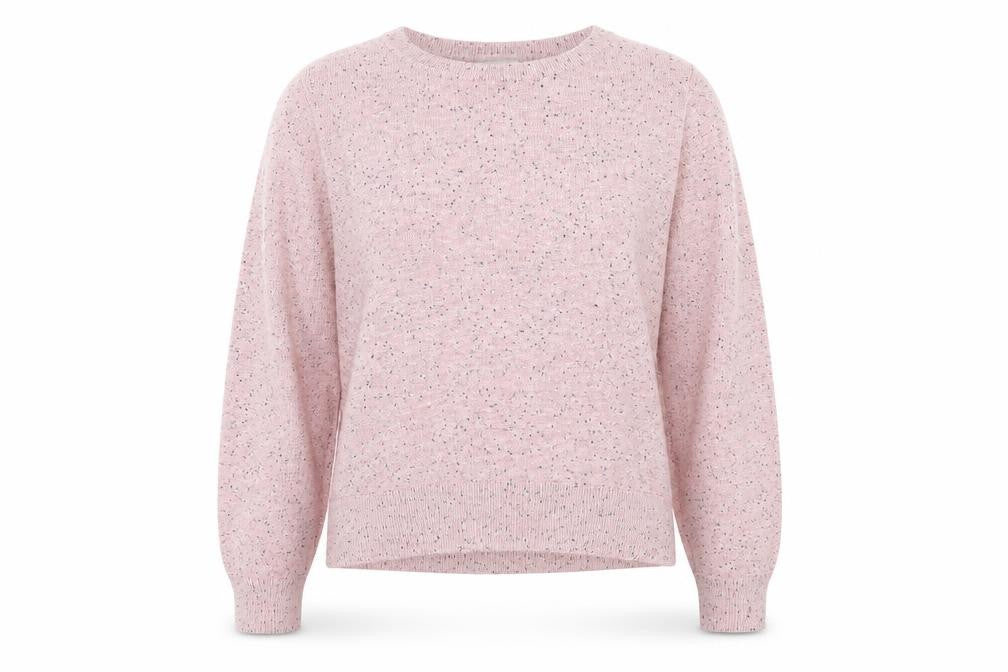 BASIC Women’s Pink Crew Neck Knit Jumper Size 8