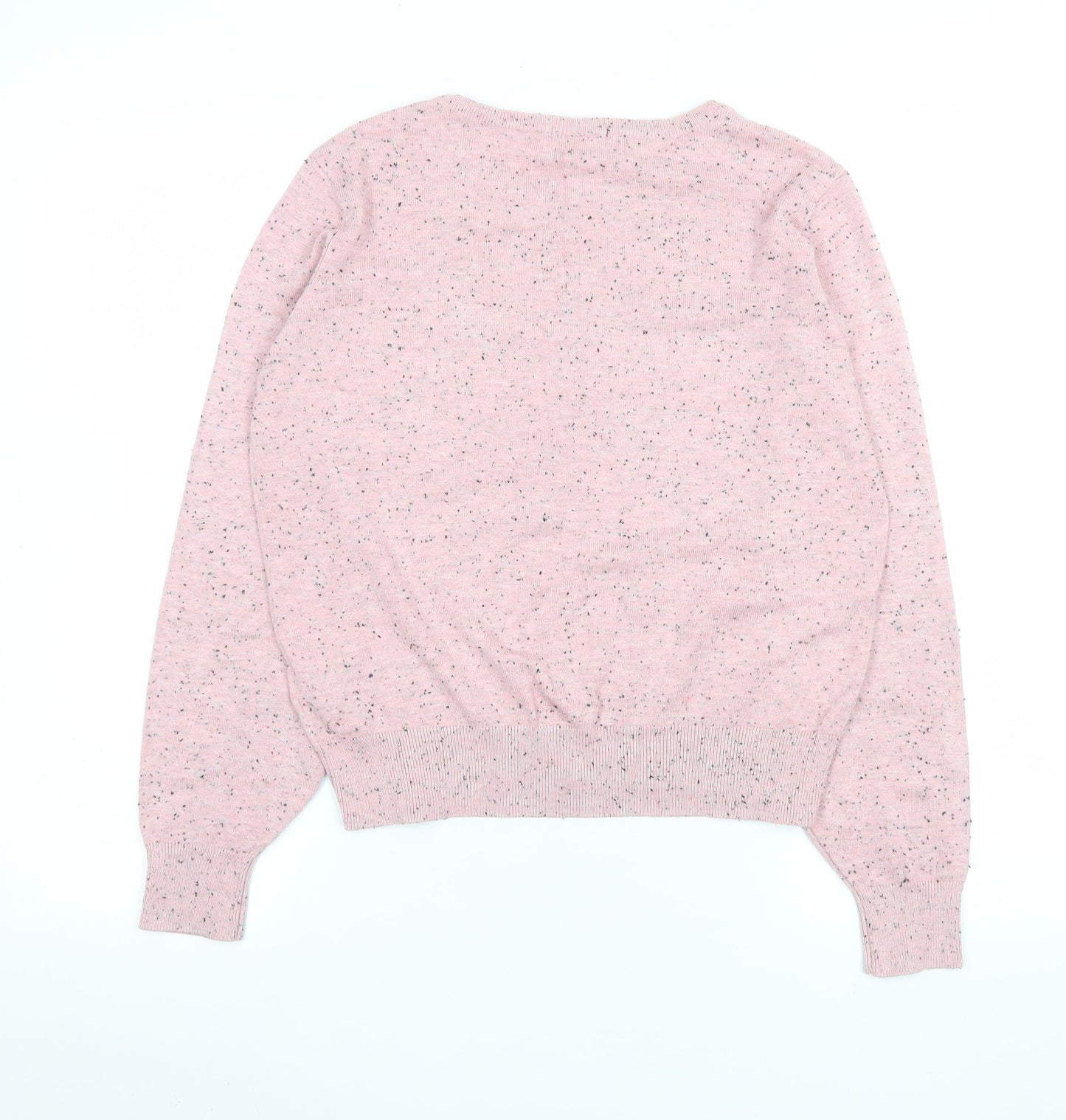 BASIC Women’s Pink Crew Neck Knit Jumper Size 8