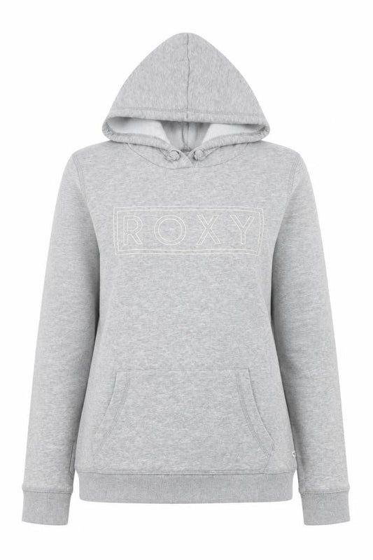 Roxy Womens Grey Pullover Hoodie Small Cotton Blend Casual