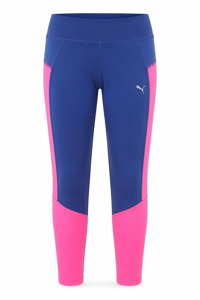 Puma Women's Blue Pink Leggings Size 14 Compression Running Trousers