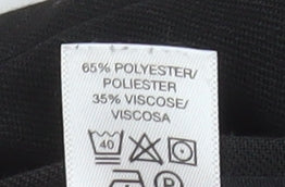 St Bernard Men’s Black 36x33 Regular Fit Dress Pants
