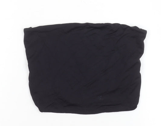 Bershka Women's Black Strapless Camisole Tank Top Size 12