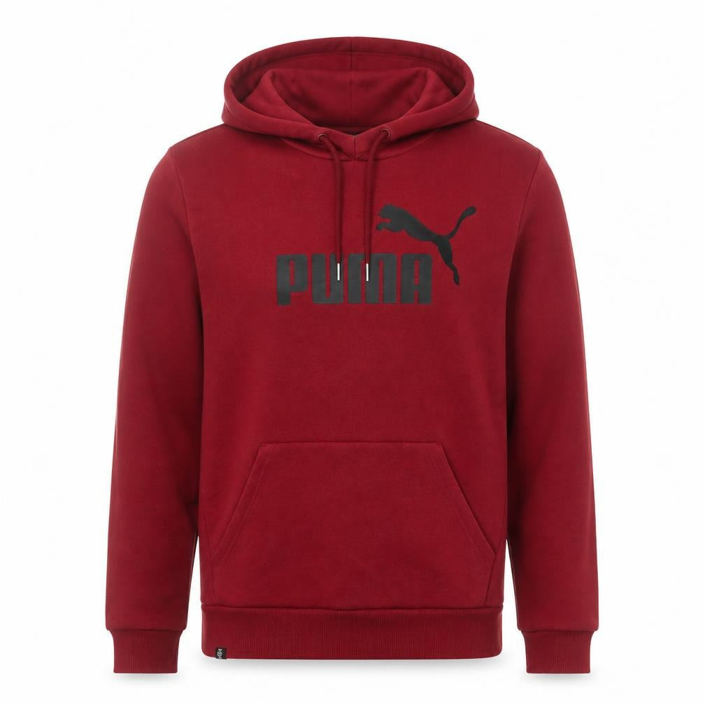 Puma Men's Red Pullover Hoodie Size M Graphic Logo Sportswear