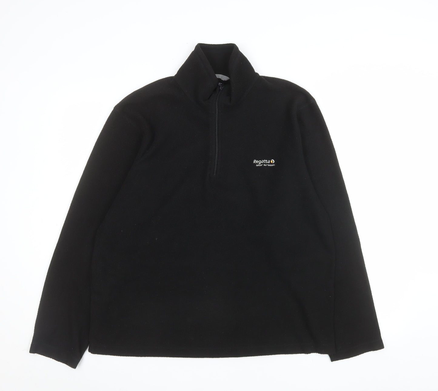 Regatta Men’s Black Fleece 1/4 Zip Pullover Sweatshirt Size M