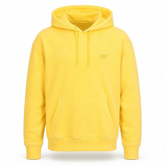 Levi's Men's Yellow Relaxed Fit Pullover Hoodie Size M