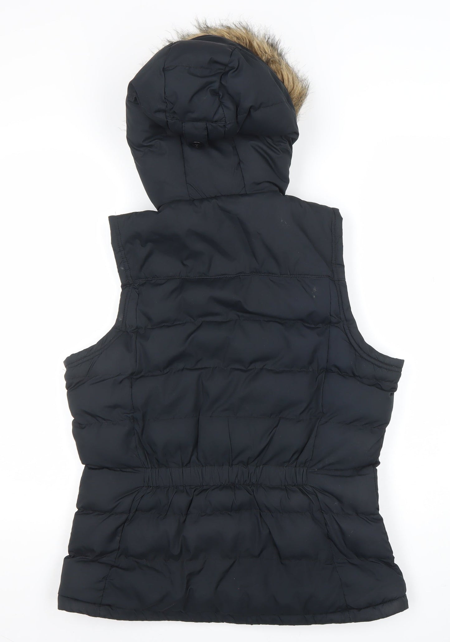 TOG24 Women's Black Size 10 Hooded Puffer Waistcoat Gilet
