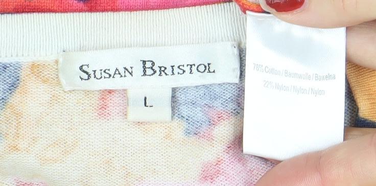 Susan Bristol Women’s Multicoloured Floral Button-Up Top L
