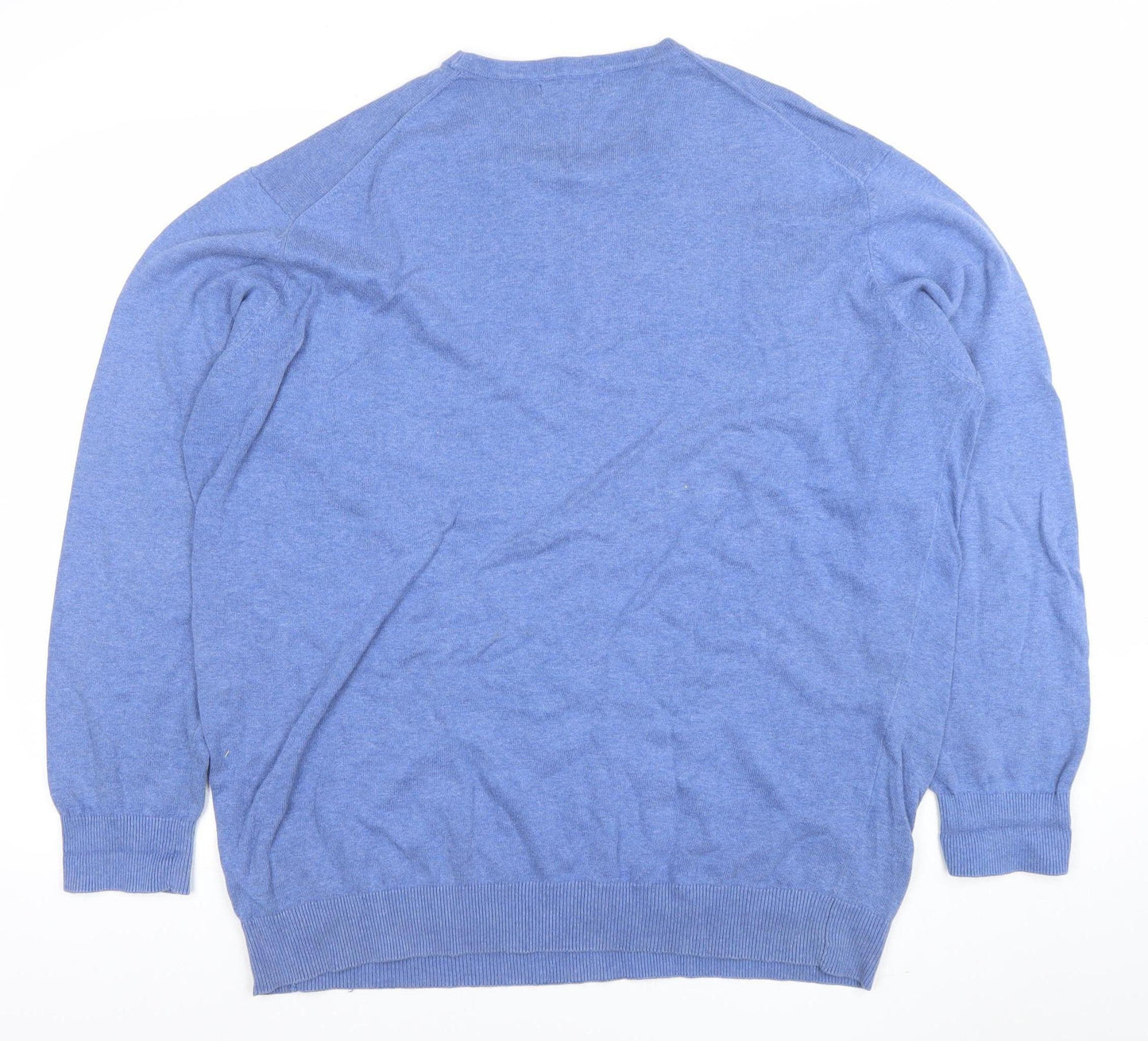 James Pringle Men’s Blue Cotton Crew Neck Jumper XL Classic Fit