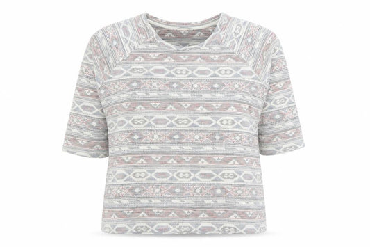 Tu Women’s Multicoloured Geometric Knit T-Shirt Size 18