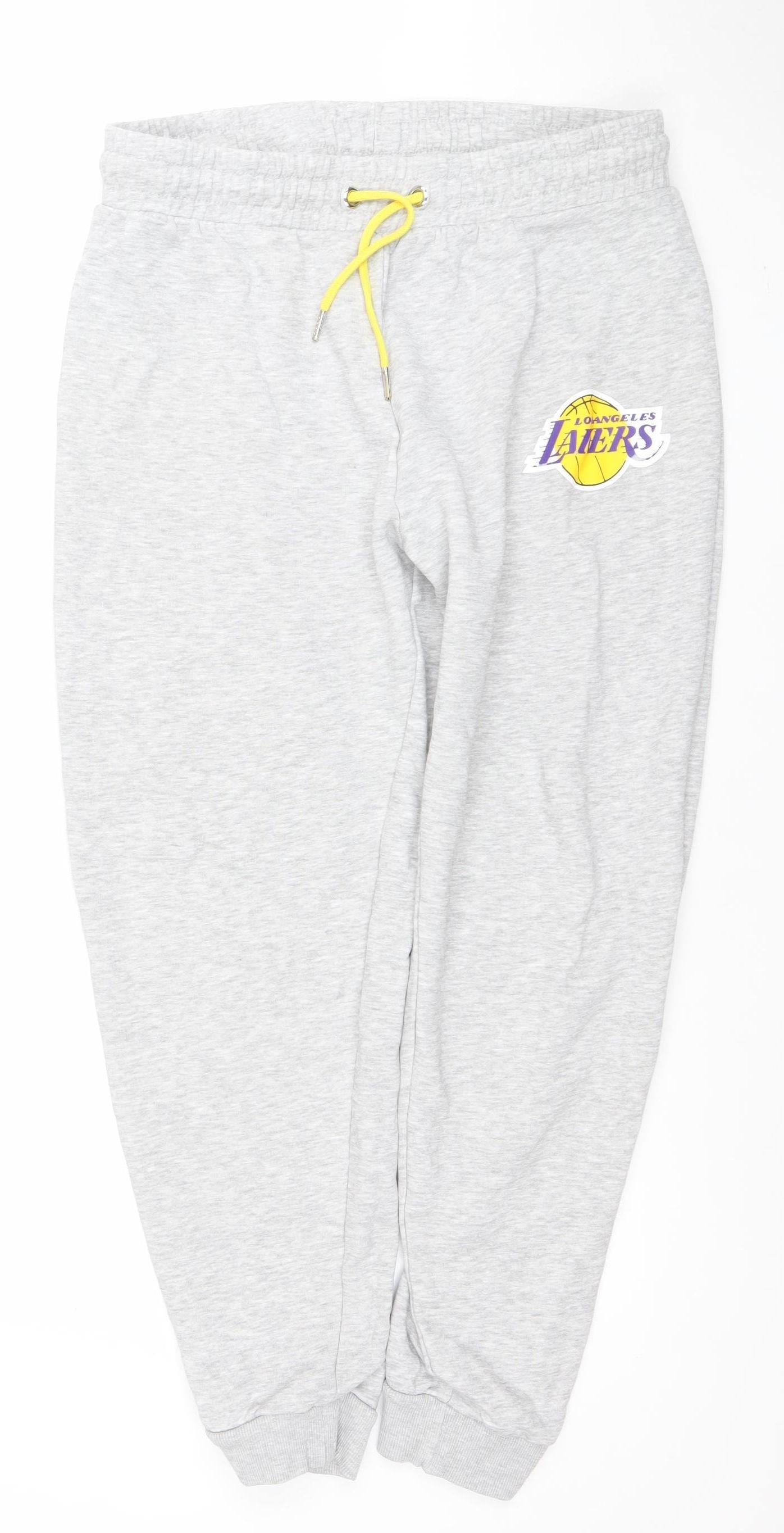 NBA Los Angeles Lakers Womens Grey Jogger Sweatpants M