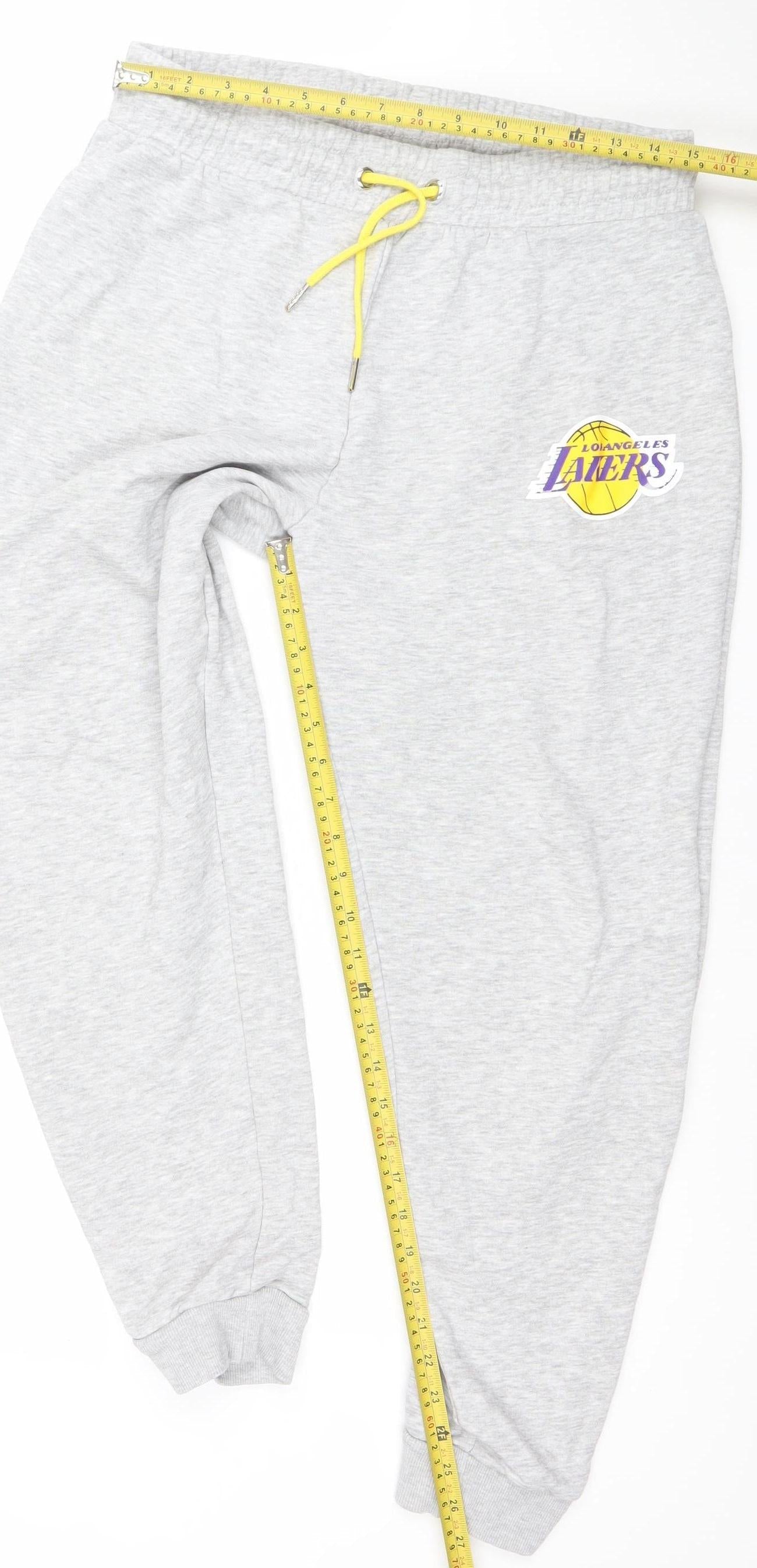 NBA Los Angeles Lakers Womens Grey Jogger Sweatpants M