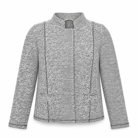 Marks & Spencer Women’s Grey Woven Blazer UK 14 Classic Single-Breasted Jacket