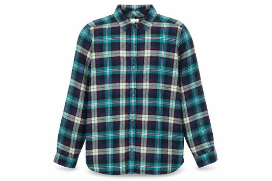 American Eagle Men's Multicoloured XL Flannel Check Button-Up Shirt