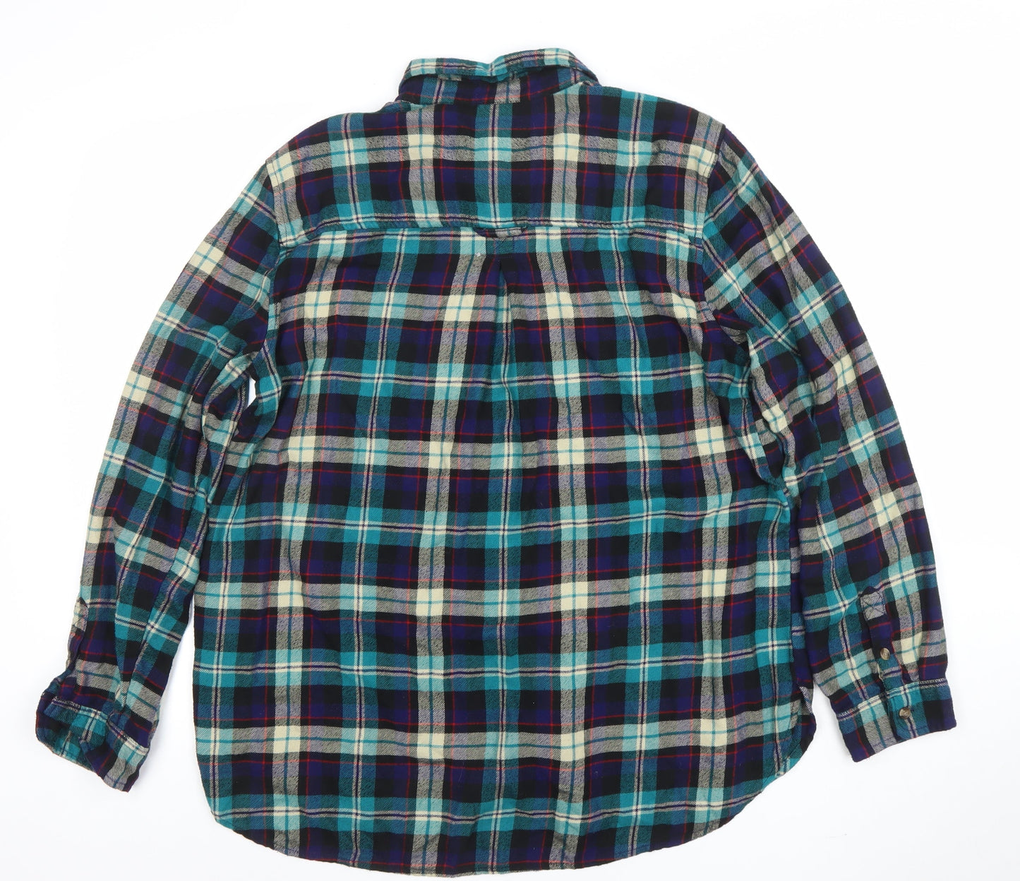 American Eagle Men's Multicoloured XL Flannel Check Button-Up Shirt