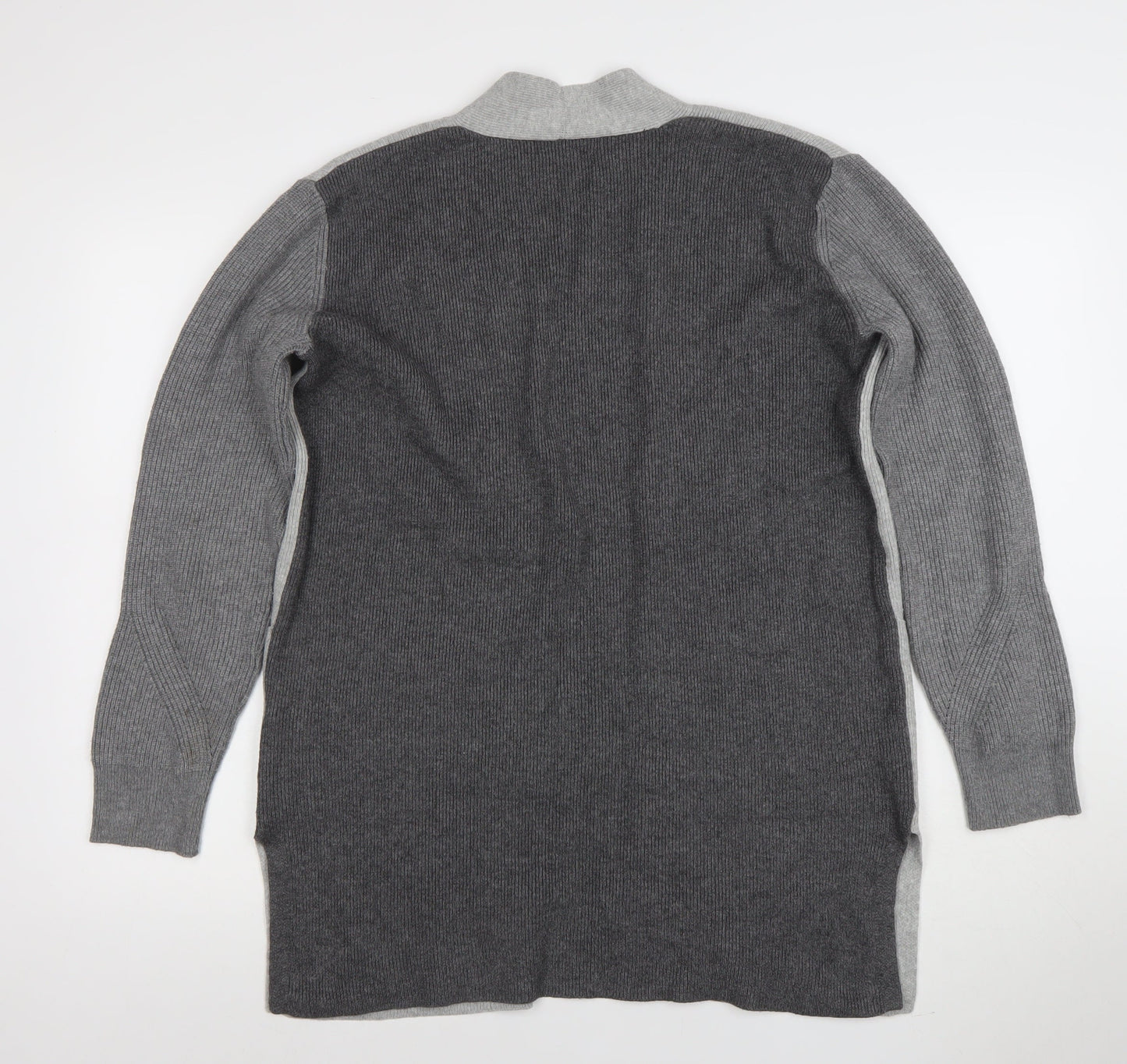 Marks and Spencer Women’s Grey Knit Long Sleeve Open Cardigan Size 12